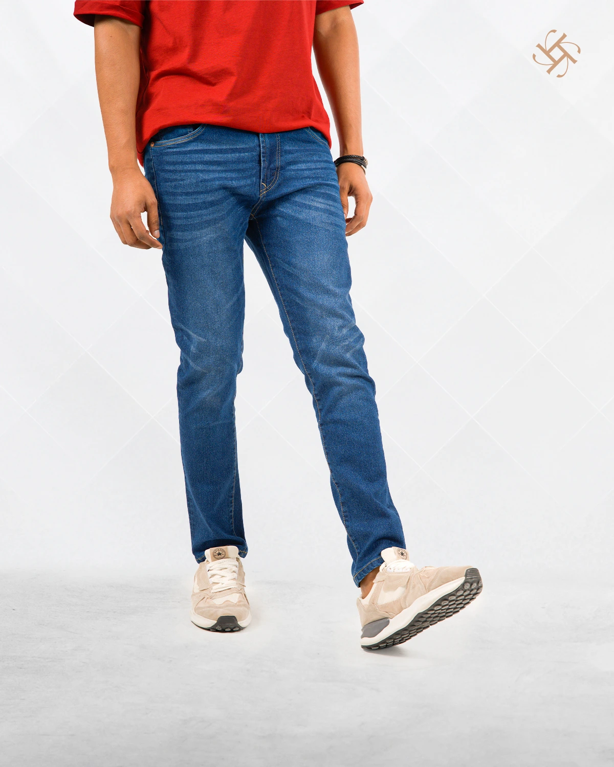 Men’s Premium Denim-Medium Blue