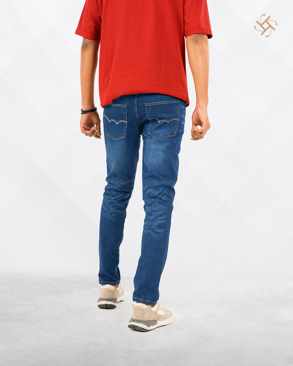 Men’s Premium Denim-Medium Blue - Image 2